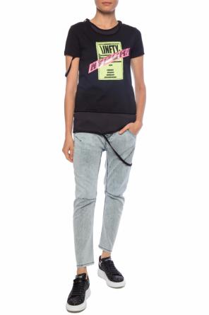 Patched two-layered t-shirt, zdjęcie 2 Patched two-layered t-shirt od Diesel